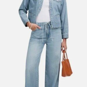 Madewell Curvy Superwide-Leg Jeans: Airy Denim Edition Size 32